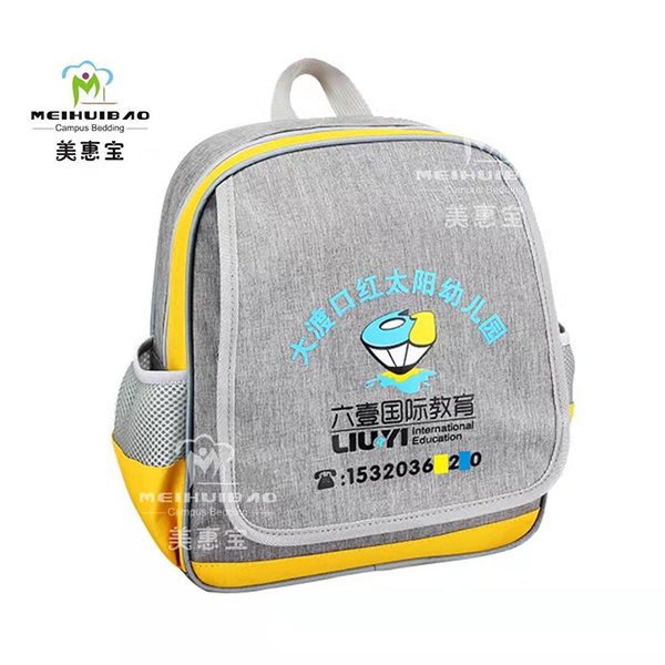 雙肩灰色幼兒書(shū)包品牌小學(xué)生書(shū)包廠家