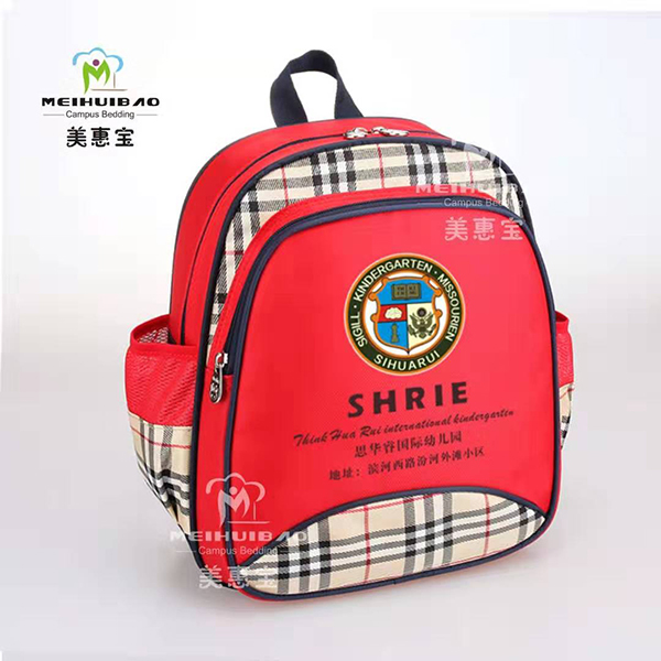 雙肩大紅幼兒書(shū)包品牌小學(xué)生書(shū)包生產(chǎn)廠家