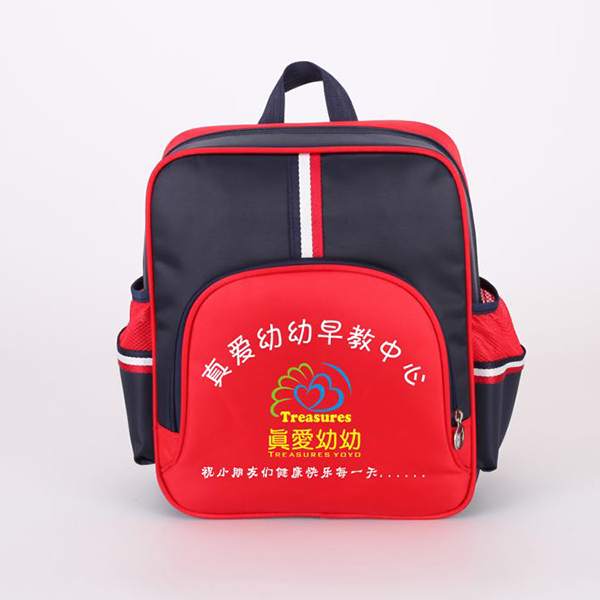 雙肩黑色+紅色幼兒書包